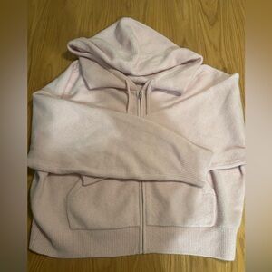 Aritzia Peyton Zip Hoodie Color Cupid Pink Size XL